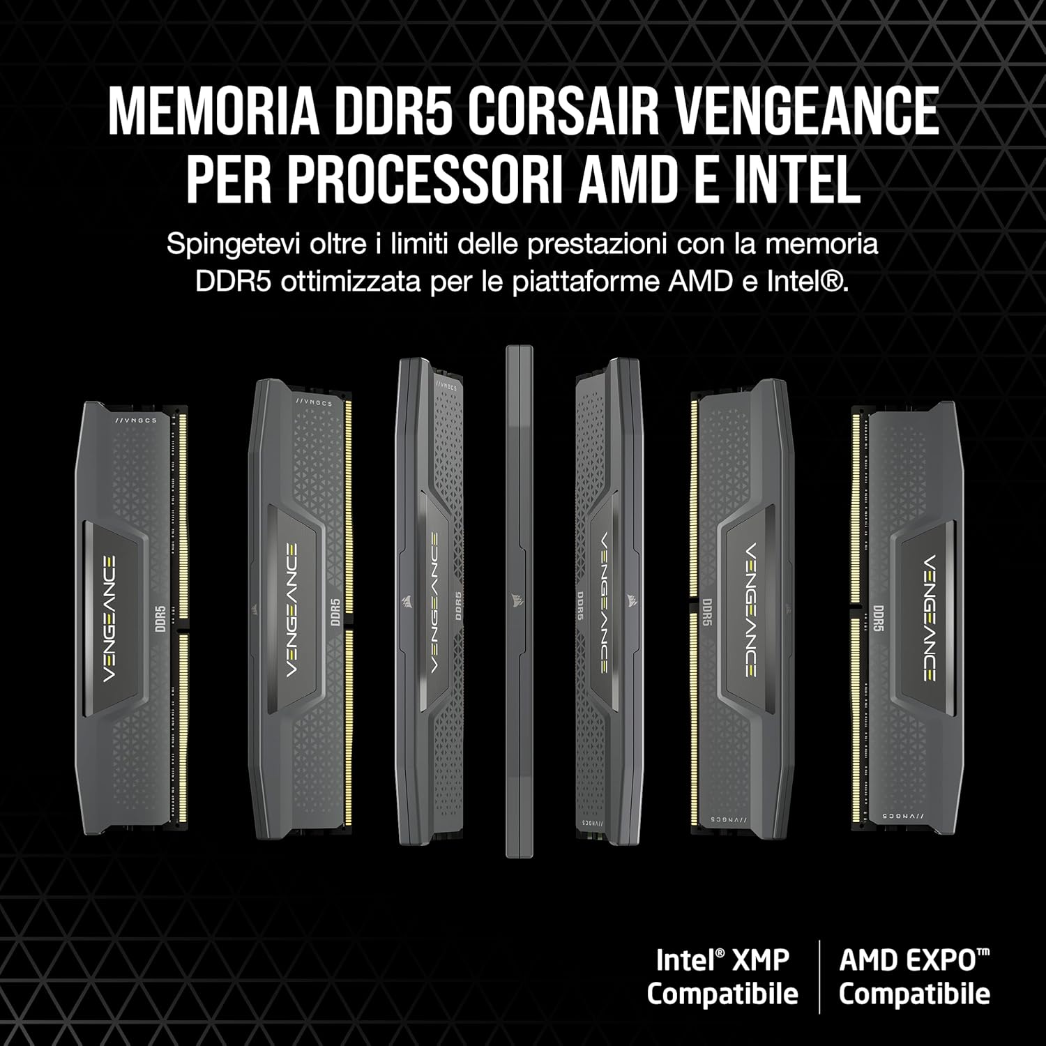 CORSAIR VENGEANCE DDR5 RAM 32GB (2x16GB) 6000MHz CL28 AMD EXPO Intel XMP Computer Memory Compatible with iCUE – Gray (CMK32GX5M2B6000Z28)