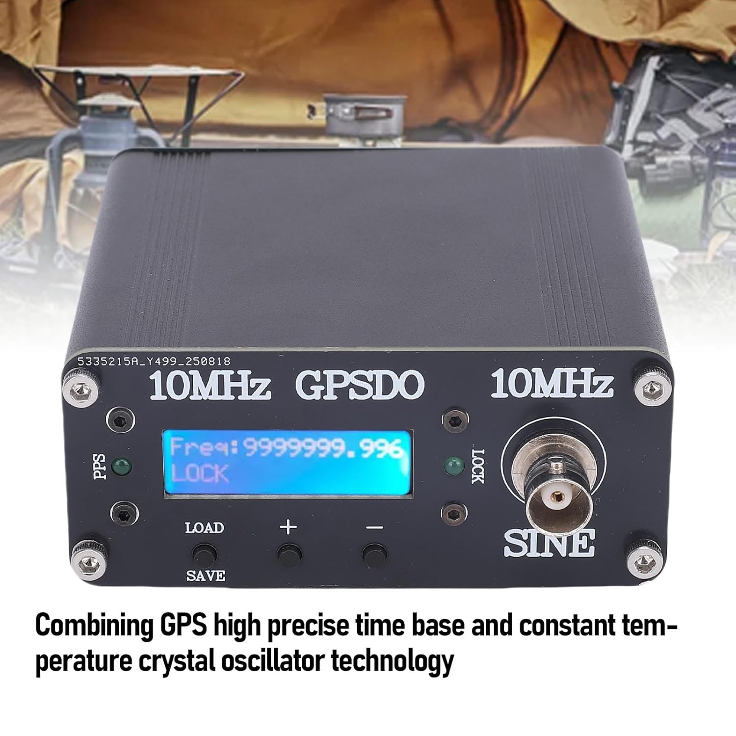 Denash Disciplined GPS GPS oscillator, 10 MHz oscillating watch for decoding, tools and meters with GPS synchronization and synchronization stability, for audio analyzer