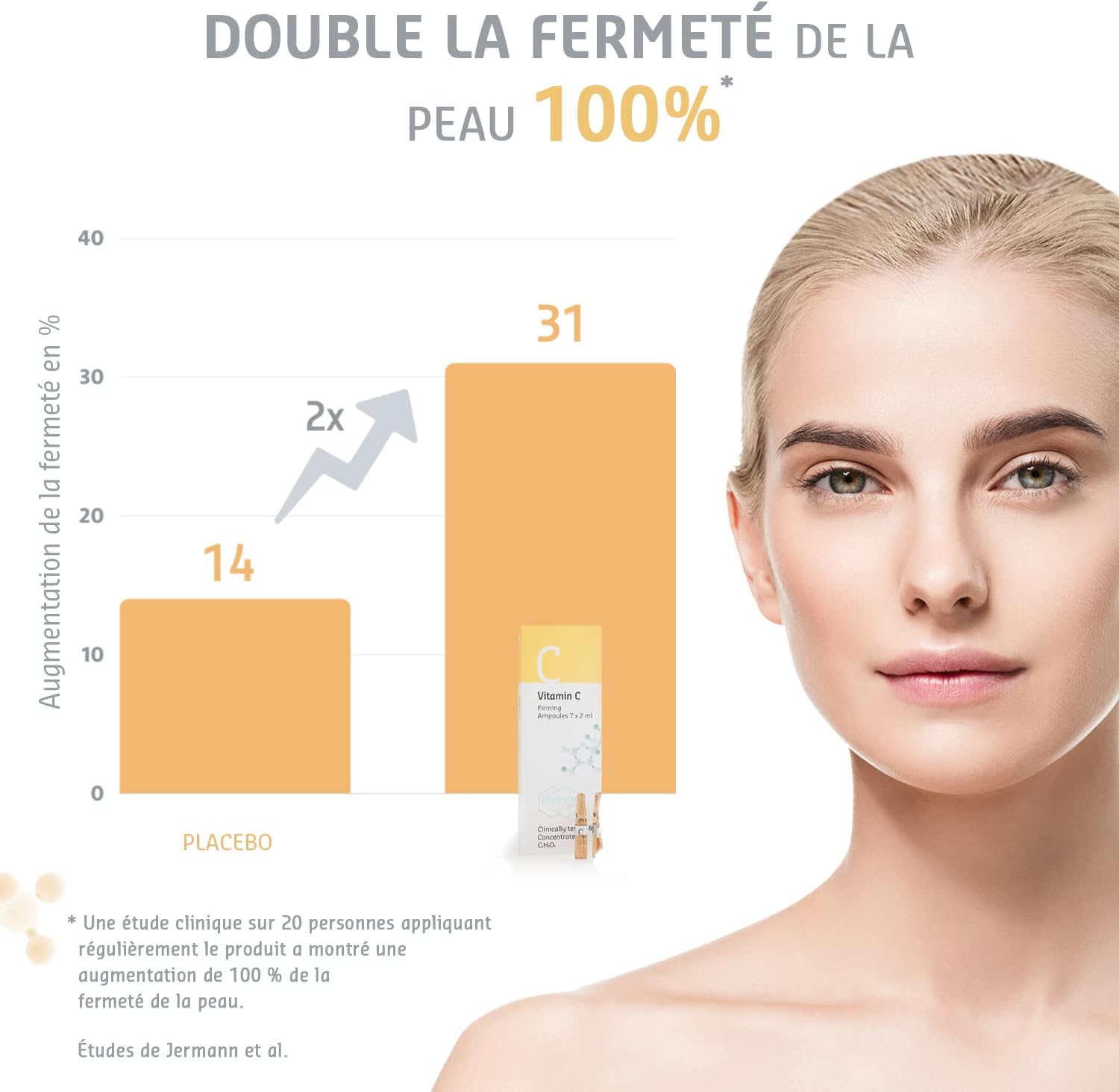 Elemental Care Vitamin C Serum Vials 7x2ml – Natural Facial Ampoules with Vitamin C, Moisturizing and Illuminating – Daily Skincare Routine, For Bright and Well-Careed Skin Vitamin C Serum Vials 7x2ml