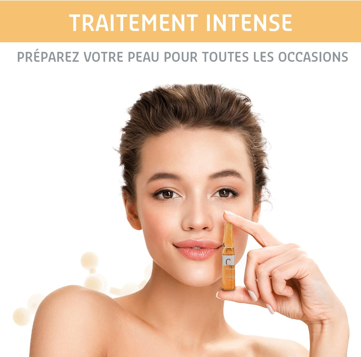 Elemental Care Vitamin C Serum Vials 7x2ml – Natural Facial Ampoules with Vitamin C, Moisturizing and Illuminating – Daily Skincare Routine, For Bright and Well-Careed Skin Vitamin C Serum Vials 7x2ml