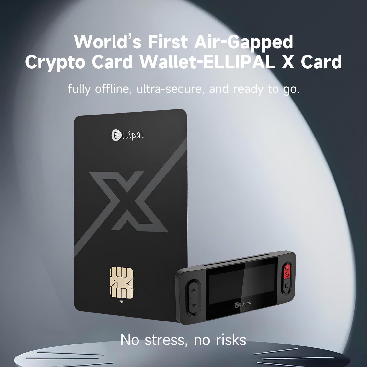 Ellipal X Card - Cold Wallet Air Barpped Crypto with Kit of Starting Accessories, Safe Offline Starting for Bitcoin, Ethereum, NFT and over 10,000 tokens