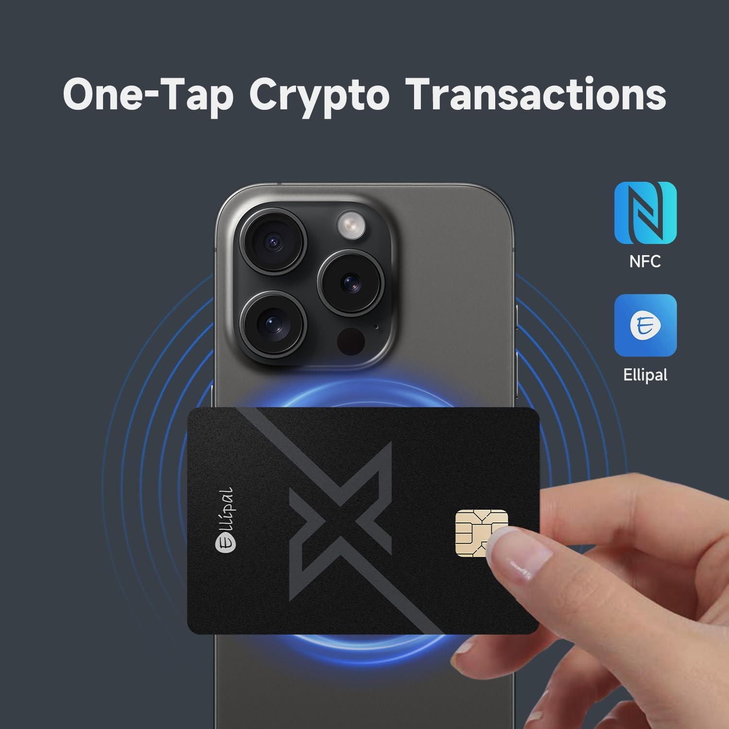 Ellipal X Card - Cold Wallet Air Barpped Crypto with Kit of Starting Accessories, Safe Offline Starting for Bitcoin, Ethereum, NFT and over 10,000 tokens