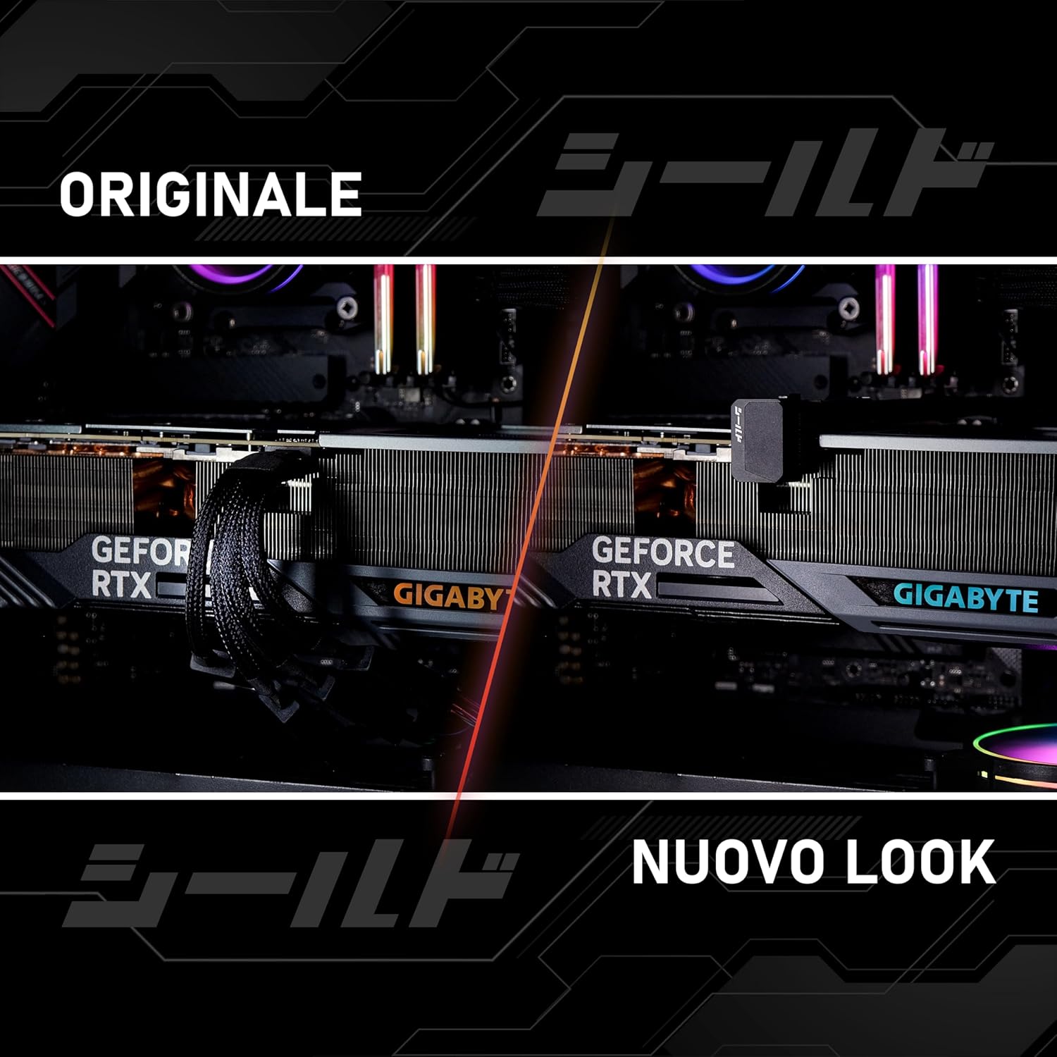 EZDIY-FAB PCIe 5.1-600W 12+4pin Adapter,16pin 12VHPWR GPU Power Connector,12V-2x6 GPU Adapter,180 Degree Angle-Compatible with RTX 3090Ti,4070Ti,4080,4090 GPU-STD Type,Black,1Pack Black 180°-STD