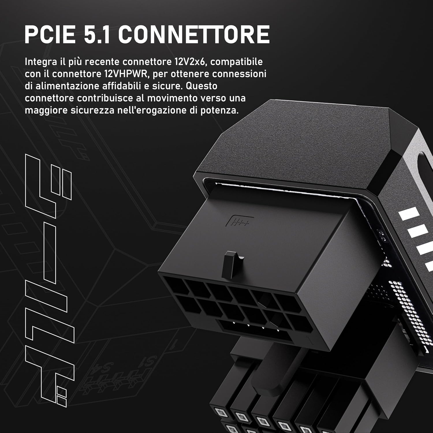 EZDIY-FAB PCIe 5.1-600W 12+4pin Adapter,16pin 12VHPWR GPU Power Connector,12V-2x6 GPU Adapter,180 Degree Angle-Compatible with RTX 3090Ti,4070Ti,4080,4090 GPU-STD Type,Black,1Pack Black 180°-STD