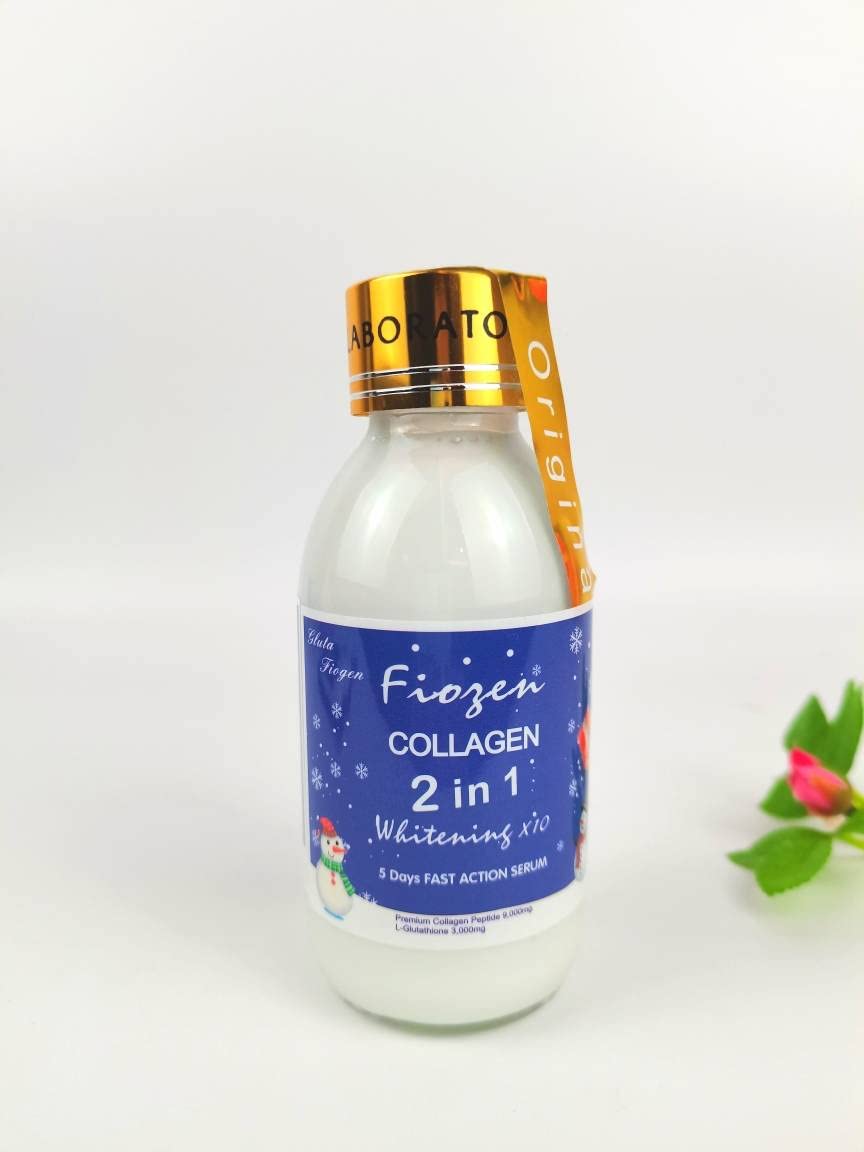 FIOZEN concentrated whitening serum for face and body, collagen jelly 2 in 1 High quality whitening serum, with anti-wrinkle Glutathione, premium, extra