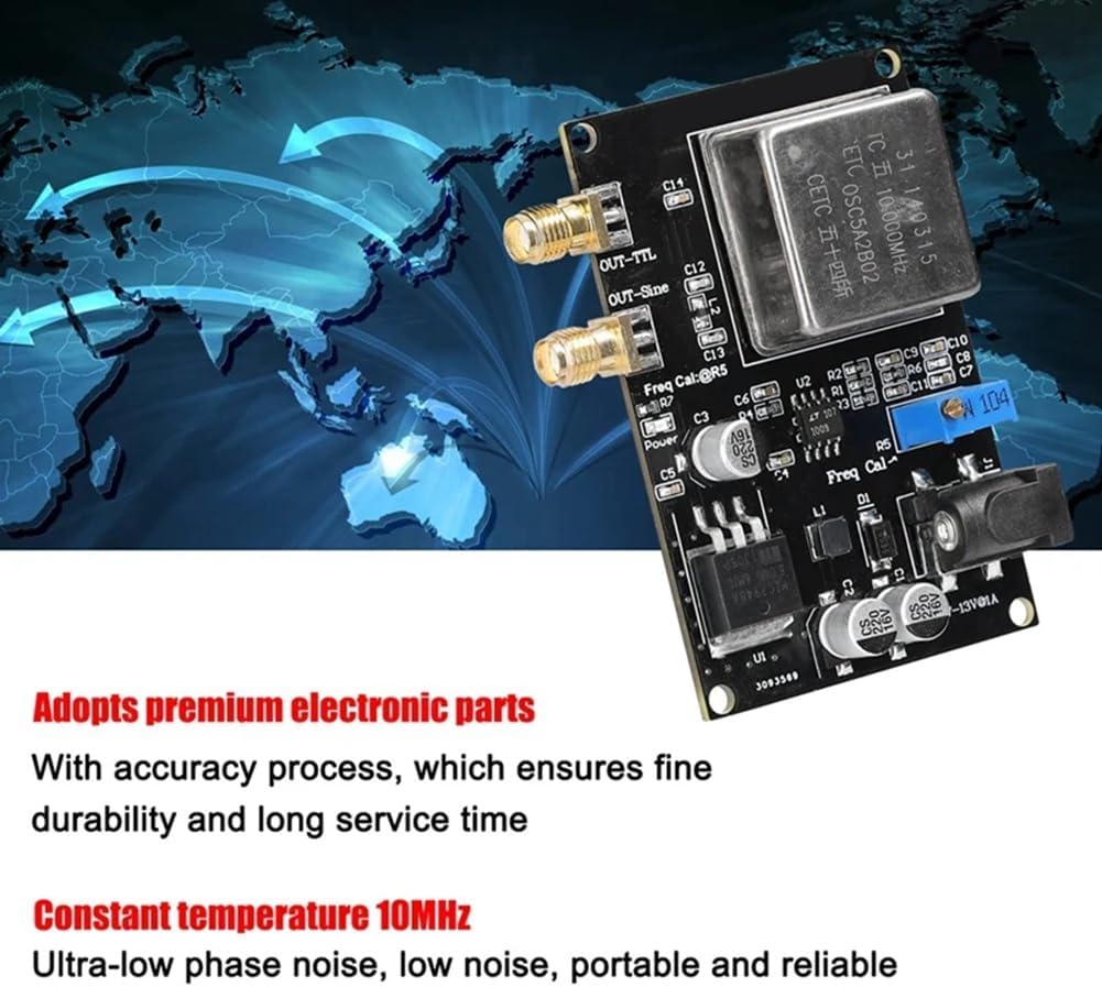 Giwnhvx constant temperature 10mHz ocxo frequency source Sinusoidal reference square wave trimming frequency reference module spare parts