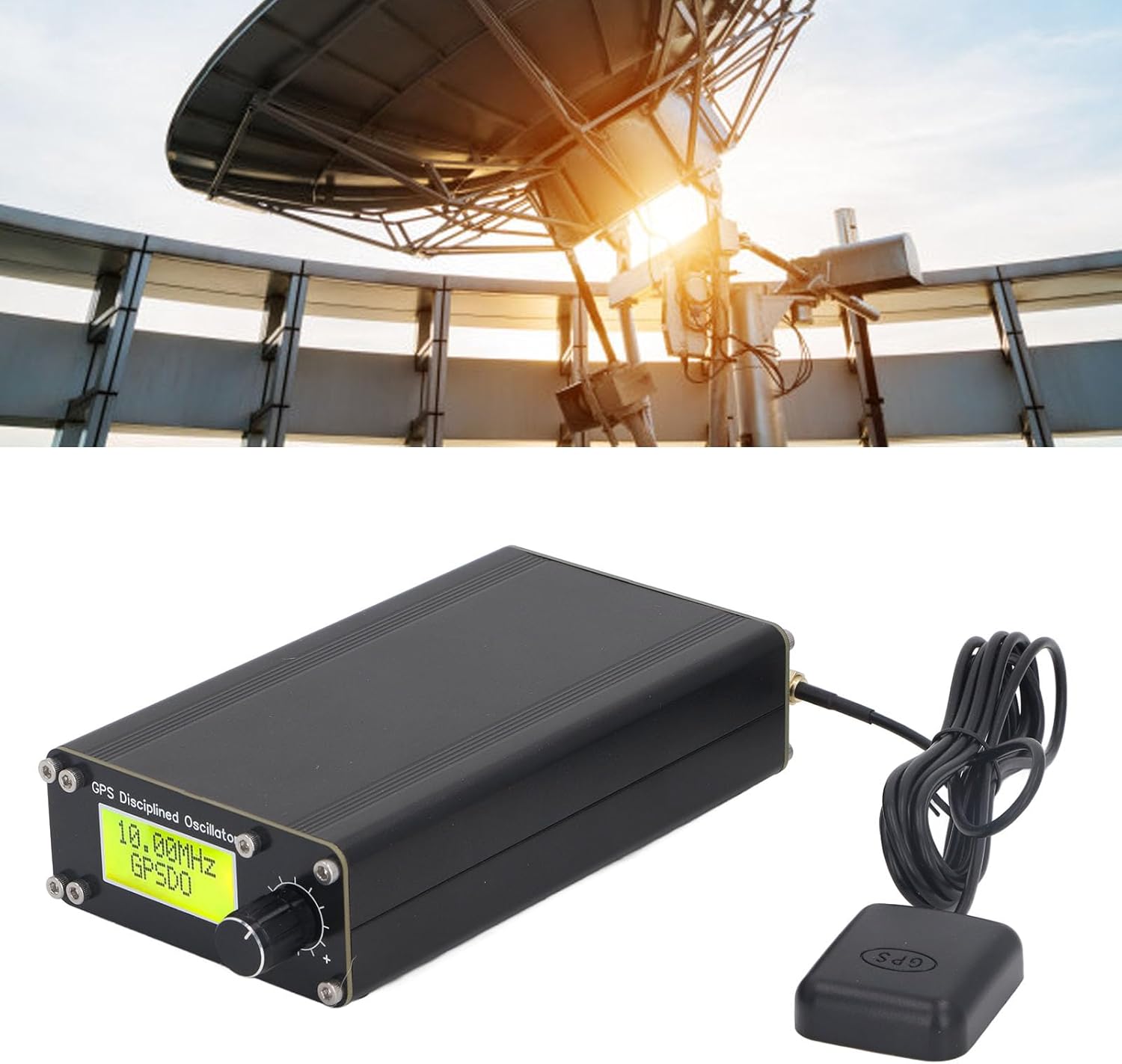 GPSDO global positioning, Disciplined Ocxo 10 MHz GPS oscillator with display screen and coding for high -end audio decodes