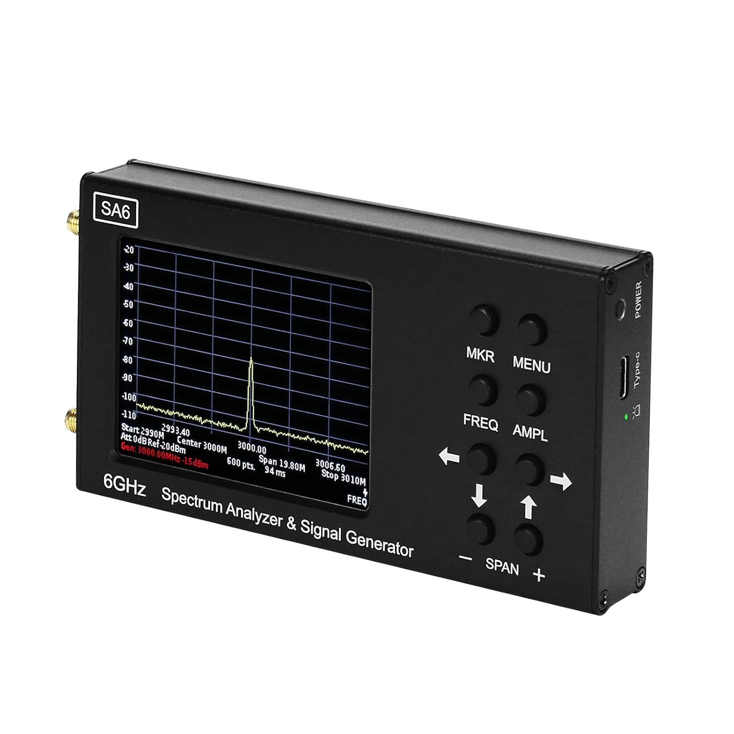 HamGeek SA6 6GHz Signal Source RF Signal Generator Spectrum Analyzer