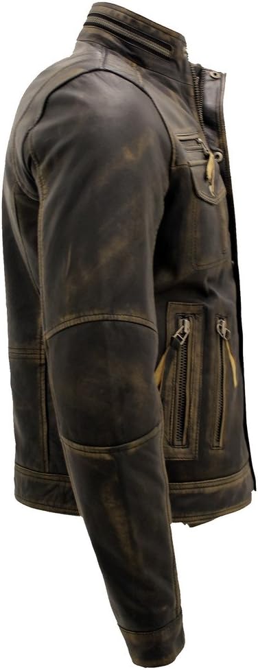 Infinity Leather Warm Brando Men's Leather Motorcycle Jacket