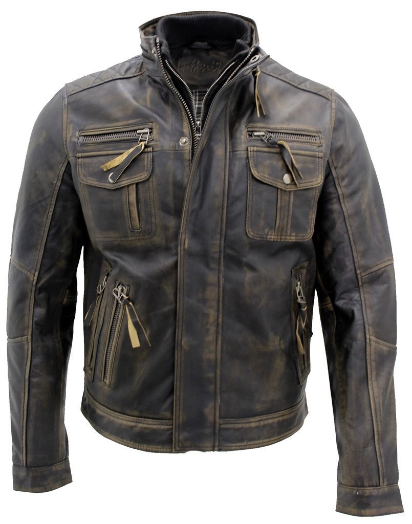 Infinity Leather Warm Brando Men's Leather Motorcycle Jacket