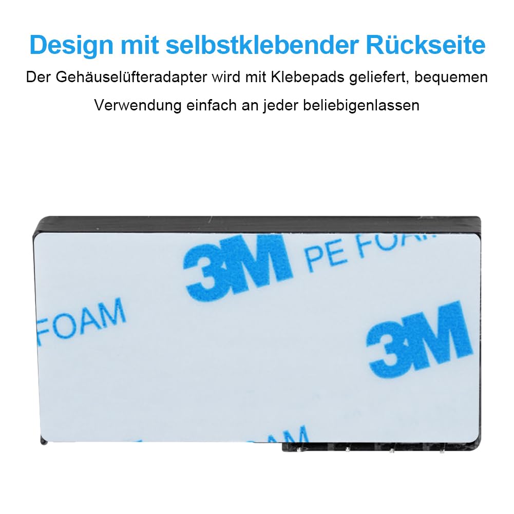 Joycabin Cooling Fan Speed Knob Fan Speed Controller 4 Pin PWM Fan Control 12V PC Chassis Fan Adapter Hub Cooler Blower Speed Controller SATA Interface