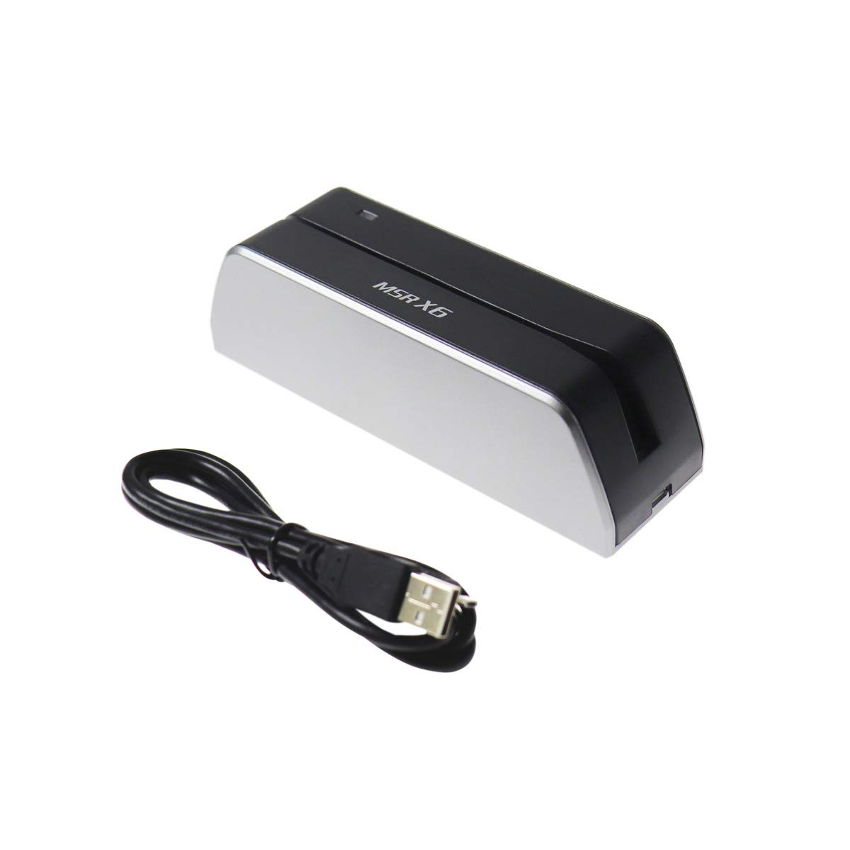 Koolrok USB Card Reader MSRX6 Compatible with MSR206 MSR605X MSR606, 6 Slots, SD Card, MicroSD, Memory Stick, CompactFlash, XQD, CFexpress, Silver, 5.5 x 1.6 x 1.6 Inch, Windows, MacOS