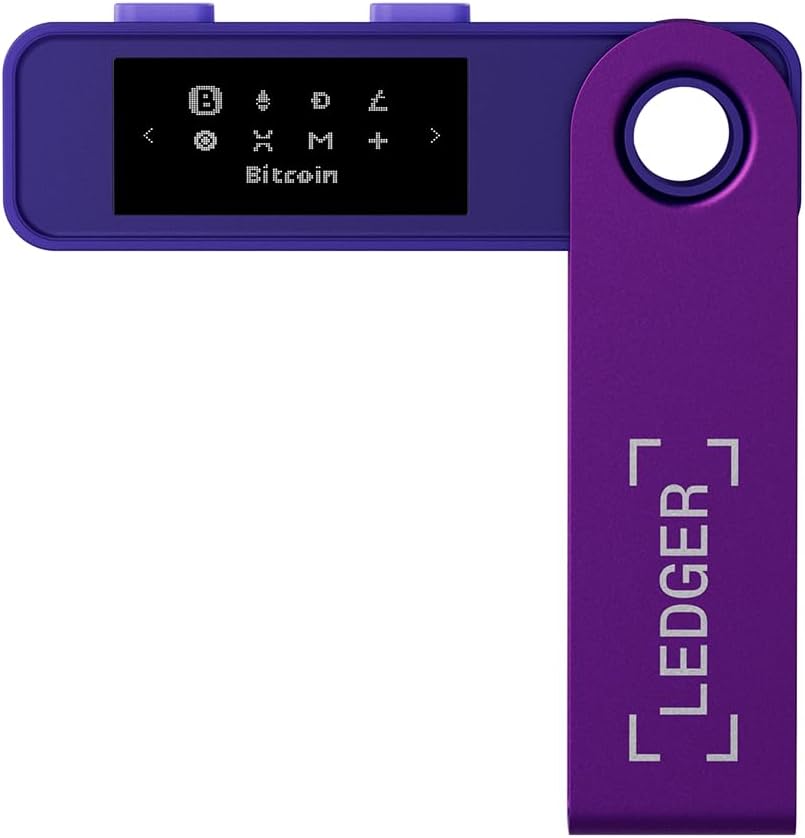 Ledger Nano S Plus (Amethyst Viola) - Hardware Wallet for cryptocurrencies (desktop and Android compatibility)