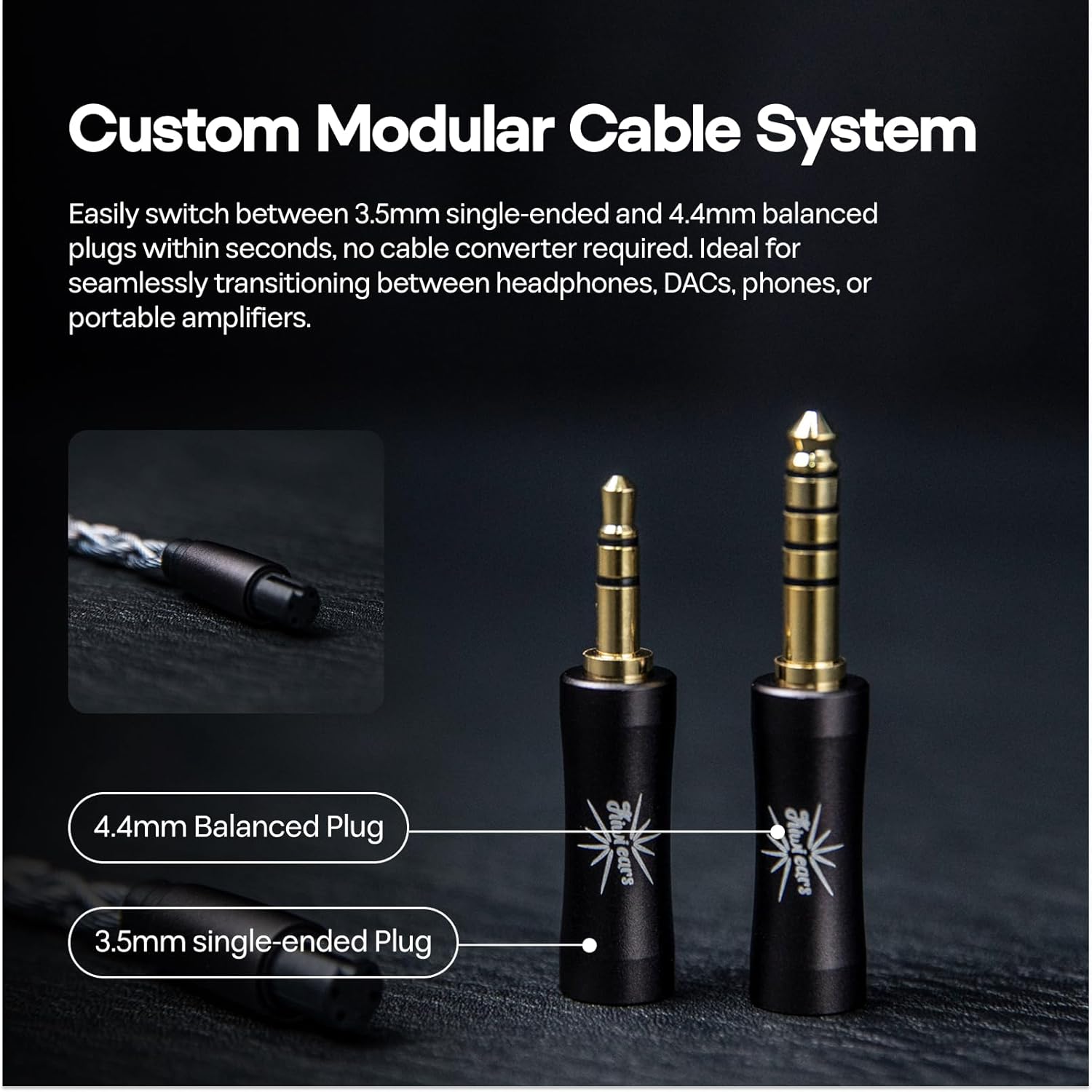 Linsoul Kiwi Ears Astral 1DD+6ba in Ear Monitor Monitor, Wired headphones, Hifi earphones for recording studio, portable IEM for gaming, professional audiophile musical engineers (blue)