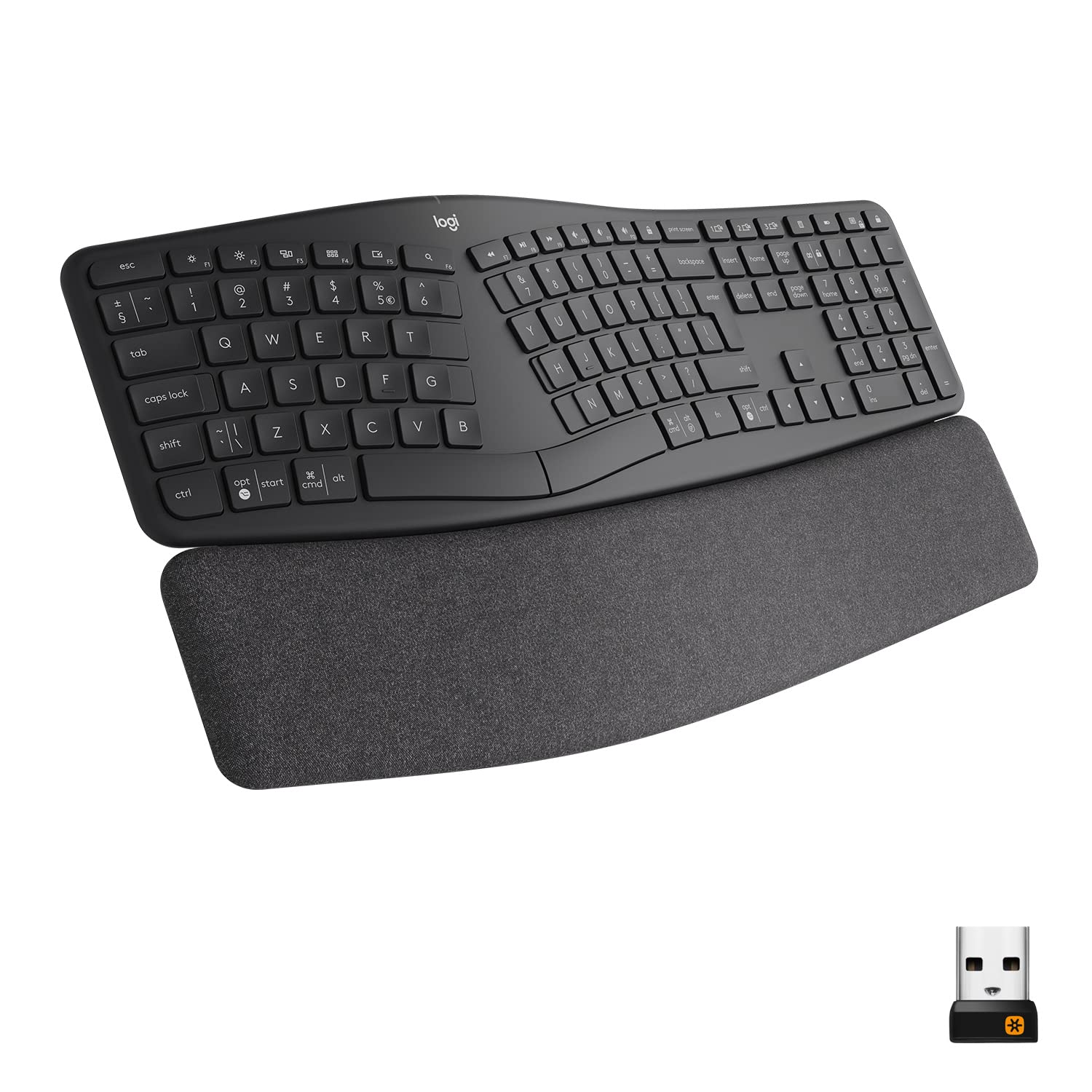 Logitech ERGO K860 for Business - Ergonomic split keyboard, International QWERTY layout - Gray
