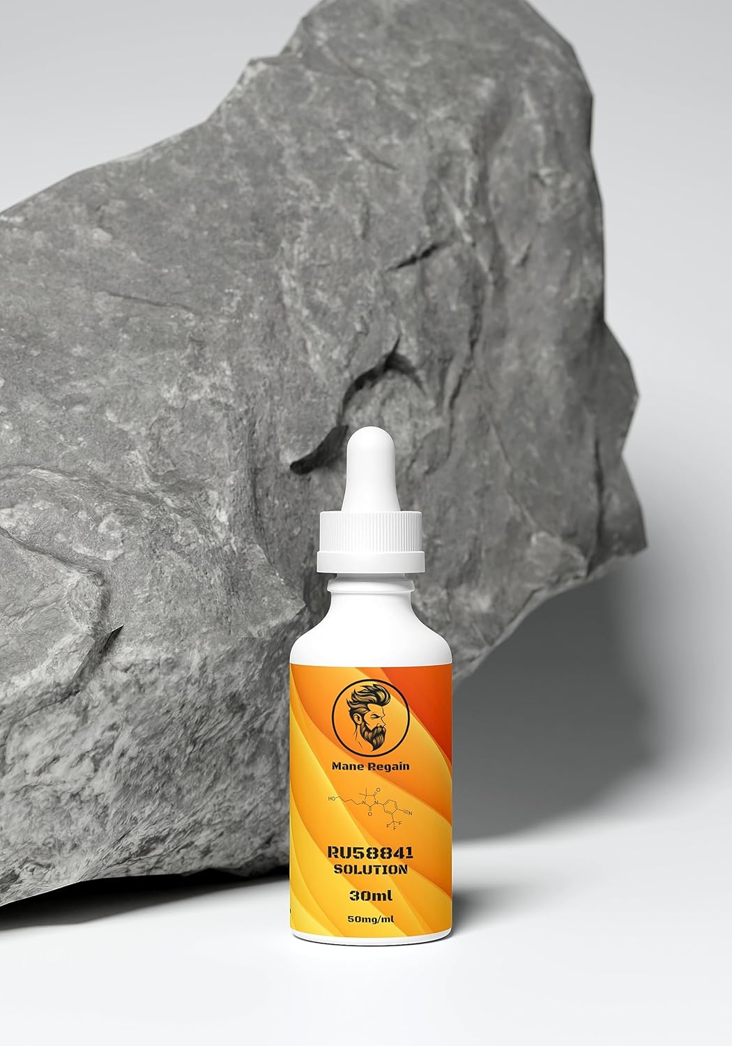 Mane Regain - RU58841 5% Solution (50 mg/ml) - DHT Blocker - Advanced Hair Loss Treatment - Anti-androgen Hair Tonic - Promotes hair regrowth and prevents hair loss