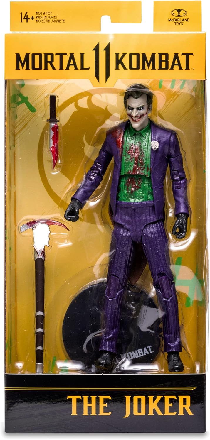 McFarlane Mortal Kombat Joker Action Figure - Bloody - TM11058 Multicolor