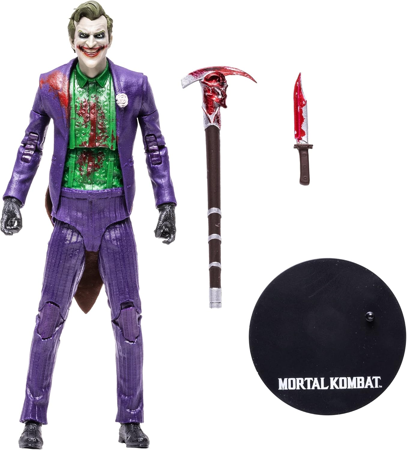 McFarlane Mortal Kombat Joker Action Figure - Bloody - TM11058 Multicolor