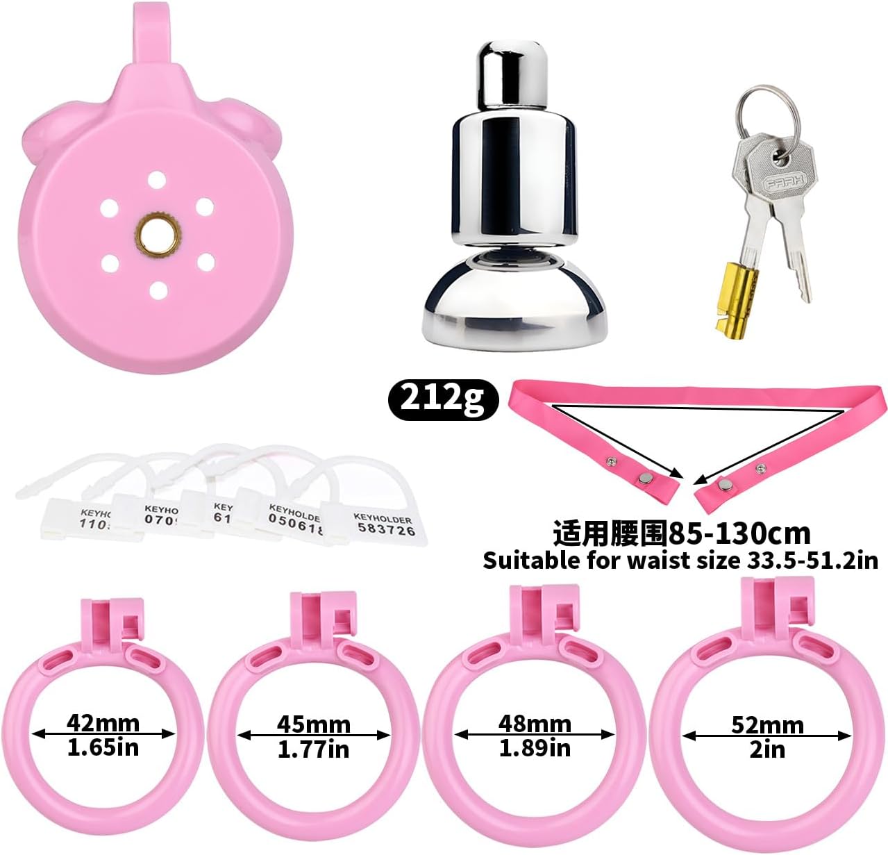 MINI FITNESS MAN SMALE IN Resin with support belt - breathable and comfortable - 4 colors A305 (pink, regular style) regular rose style