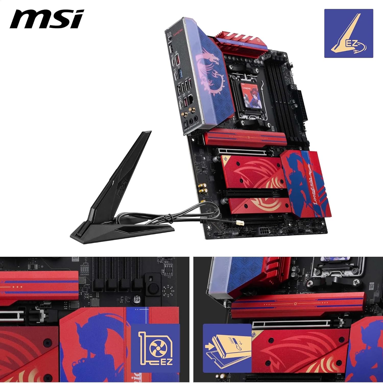 MSI B850 MLG EDTION Motherboard, ATX - Supports AMD Ryzen 9000/8000 / 7000 Processors, AM5-80A SPS VRM, DDR5 Memory Boost (8400+MT/s OC), PCIe 5.0 x16, M.2 Gen5, Wi-Fi 7, 5G LAN