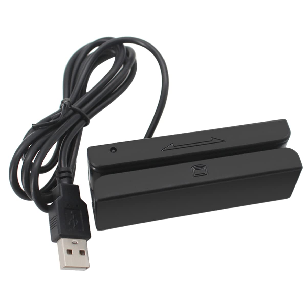 MSR90 Magnetic USB Stripe Card Reader Card Reader 3 Tracks Mini Swiper for PC USB