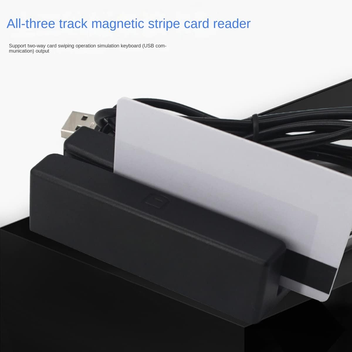 MSR90 Magnetic USB Stripe Card Reader Card Reader 3 Tracks Mini Swiper for PC USB