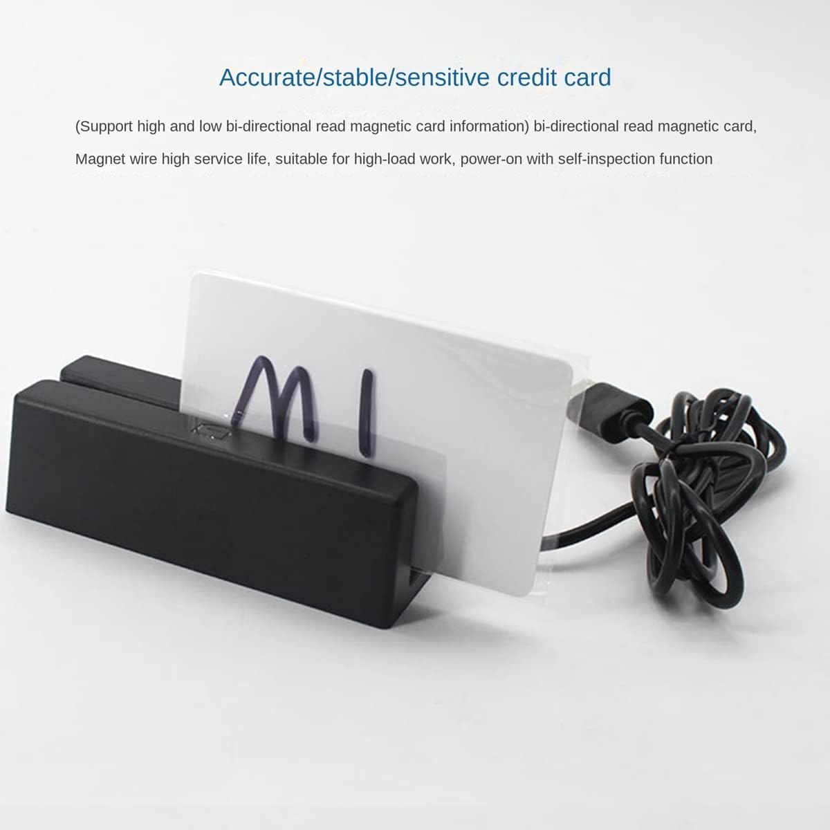 MSR90 Magnetic USB Stripe Card Reader Card Reader 3 Tracks Mini Swiper for PC USB