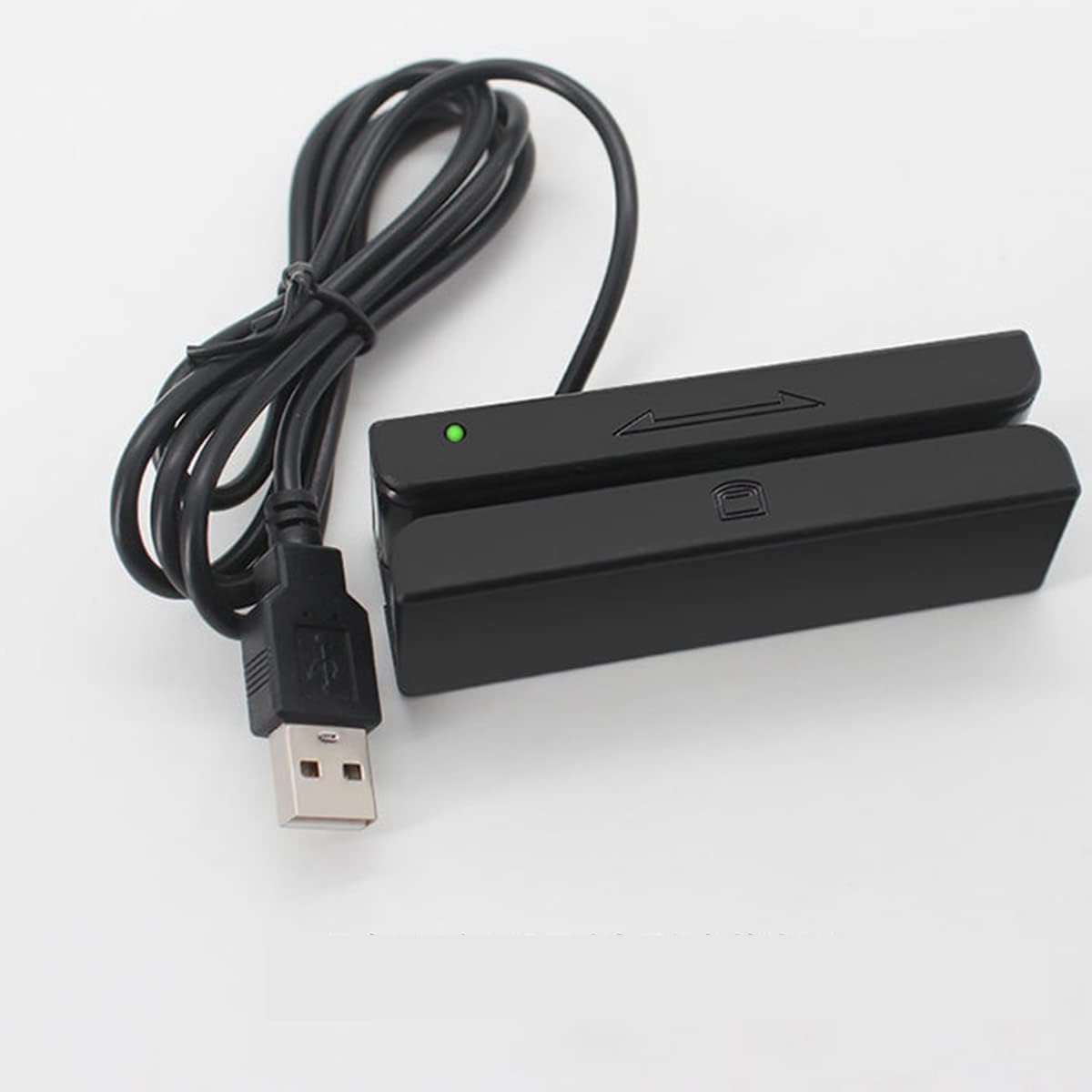 MSR90 Magnetic USB Stripe Card Reader Card Reader 3 Tracks Mini Swiper for PC USB