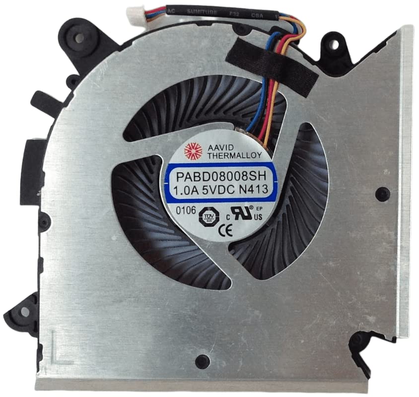 New CPU Cooling Fan for for MSI GF65 GF65 Thin 10SD 10SDR 10SE 10SER 9SD 9SE 9SEX 9SEXR Series Laptop Cooling Fan PABD08008SH-N413 Right Fan