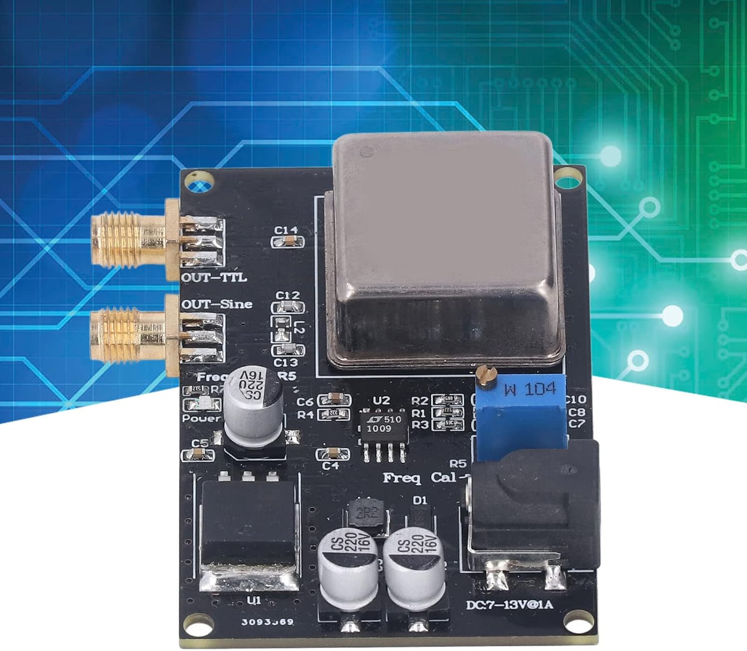 OCXO Frequency Standard Reference form, constant temperature card for crystalline oscillator 10 MHz with ultra low phase noise for audio