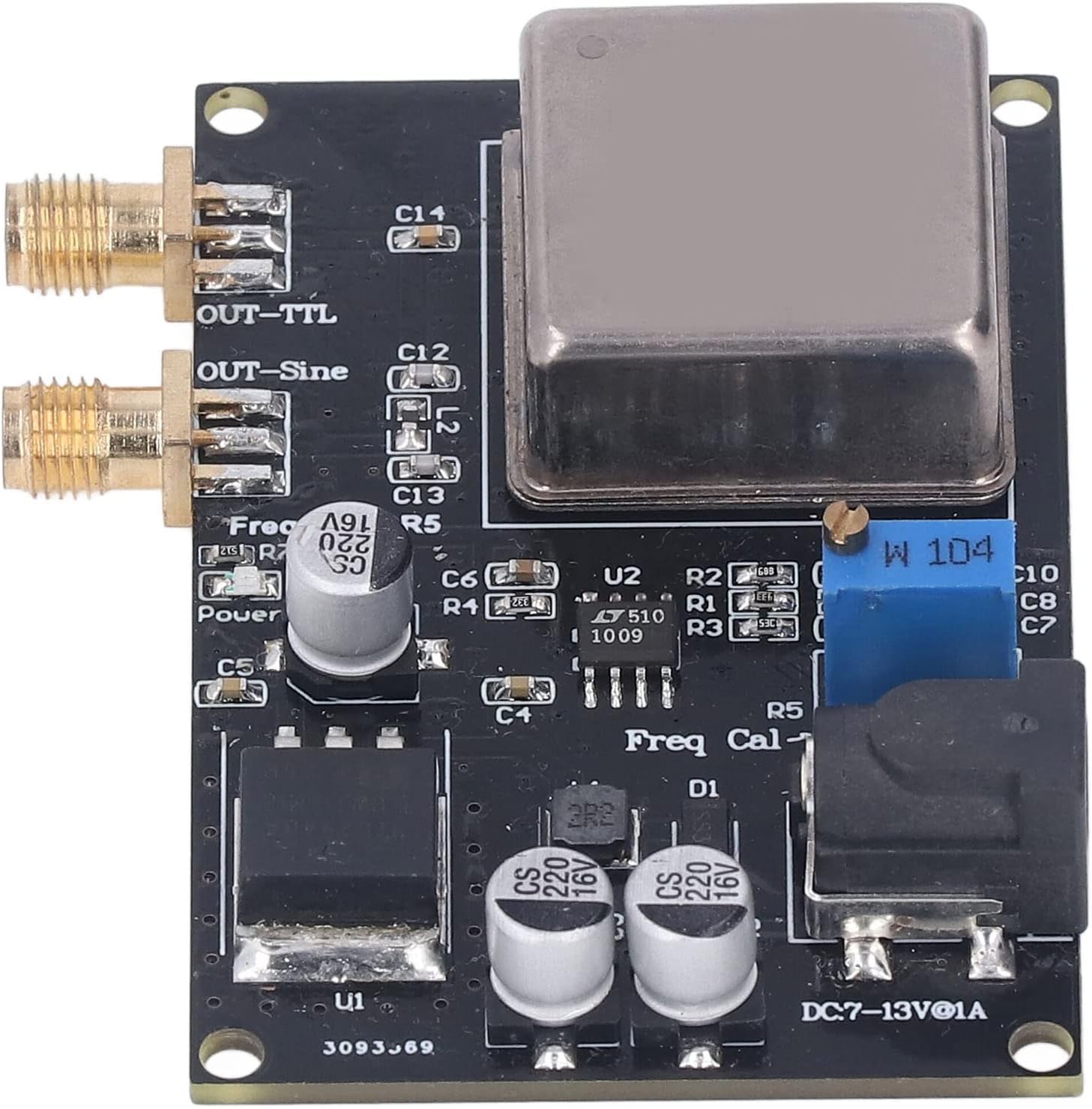 OCXO Frequency Standard Reference form, constant temperature card for crystalline oscillator 10 MHz with ultra low phase noise for audio