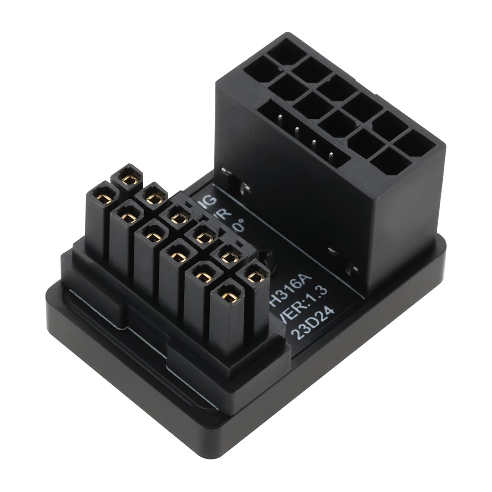 OTOTEC 1PC 12VHPWR 12+4 Pin Power Adapter ATX 3.0 16 Pin GPU PCIe5.0 Power Connector with 180 Degree Angle 600W Compatible with RTX 4090 4080 4070Ti 3090Ti Type A Graphics Card Type A