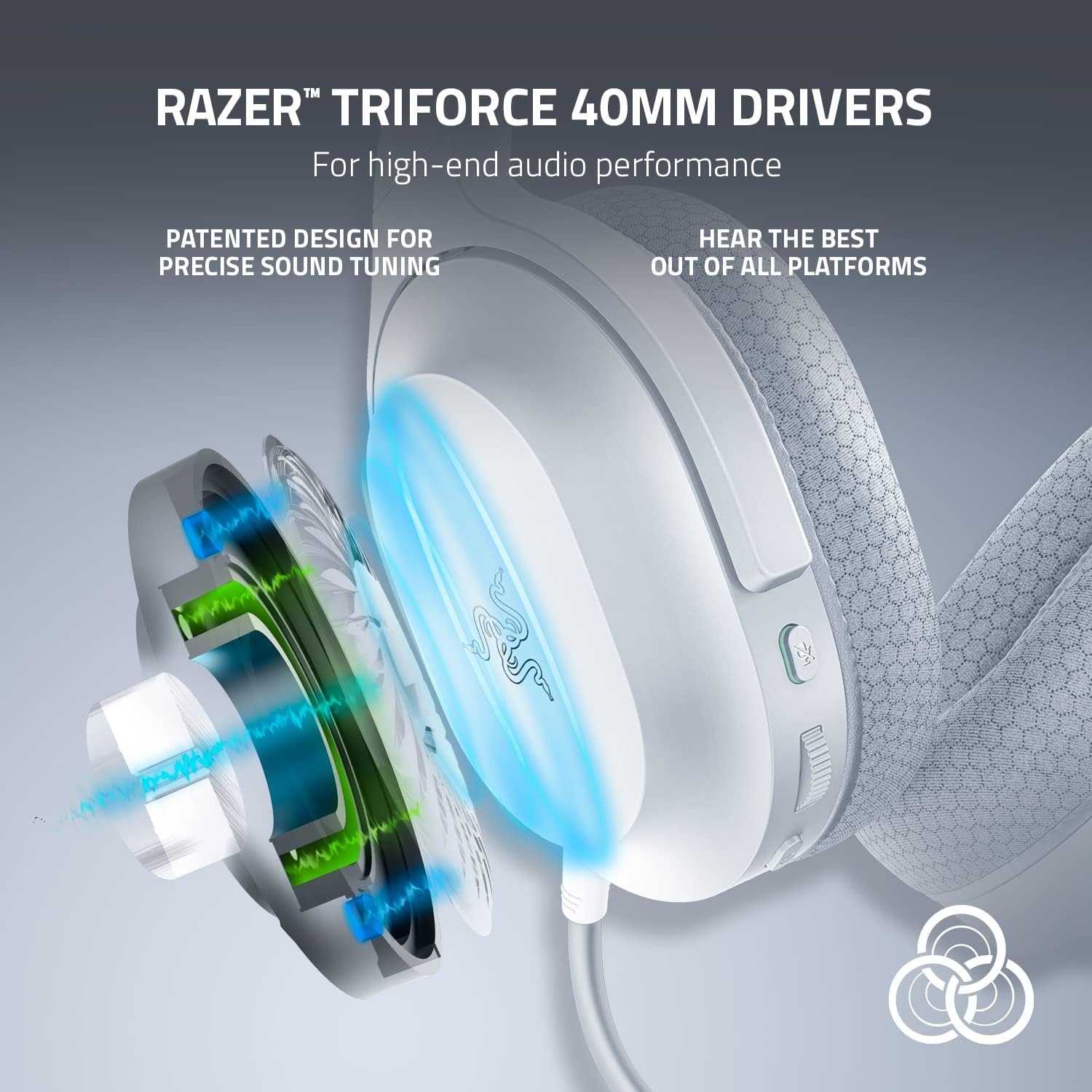 Razer Barracuda X Wireless Gaming & Mobile Headset (PC, PlayStation, Switch 2, Android, iOS): 2.4GHz Wireless + Bluetooth - Lightweight - 40mm Drivers - Detachable Mic - 50 Hr Battery - Mercury White White Barracuda X Headset