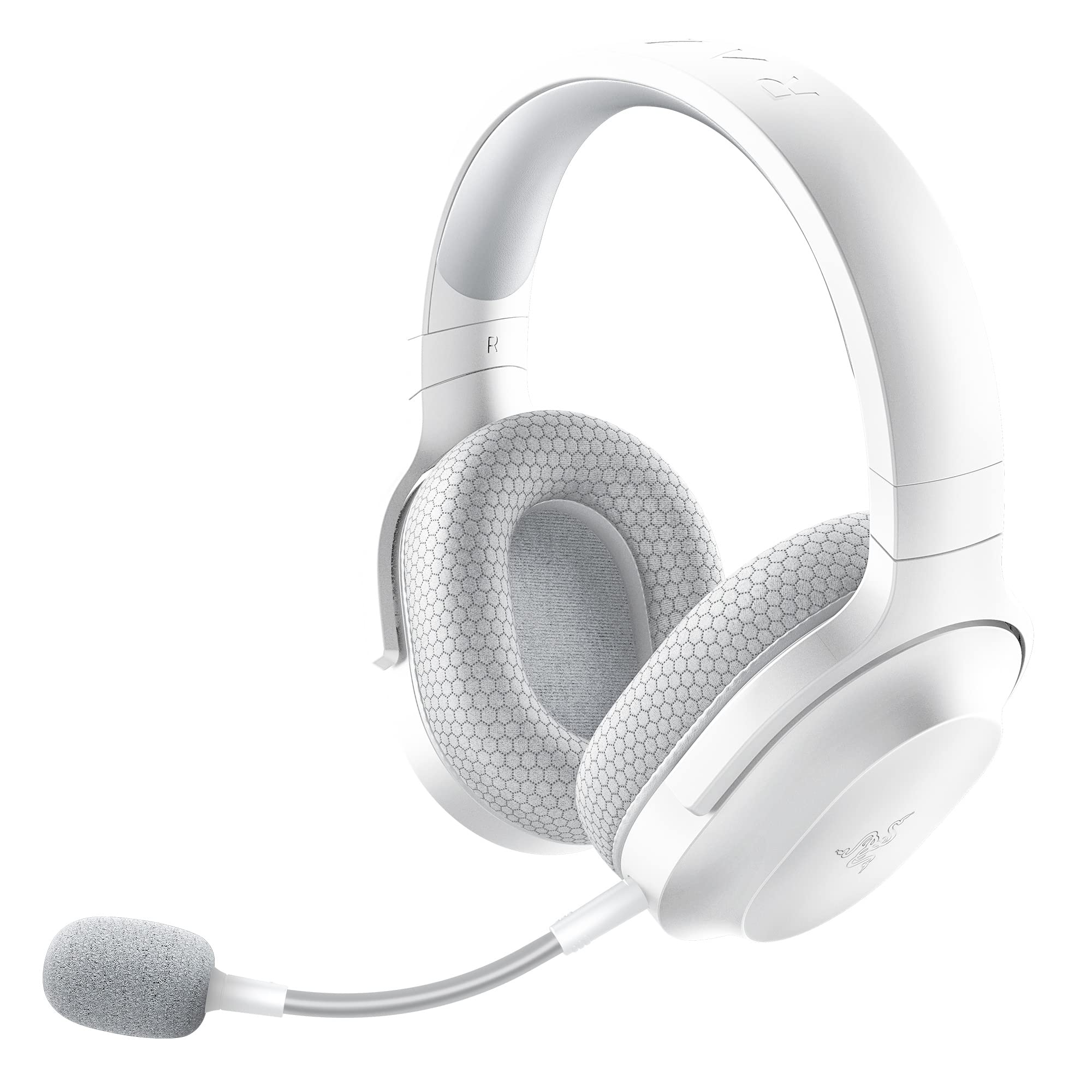 Razer Barracuda X Wireless Gaming & Mobile Headset (PC, PlayStation, Switch 2, Android, iOS): 2.4GHz Wireless + Bluetooth - Lightweight - 40mm Drivers - Detachable Mic - 50 Hr Battery - Mercury White White Barracuda X Headset