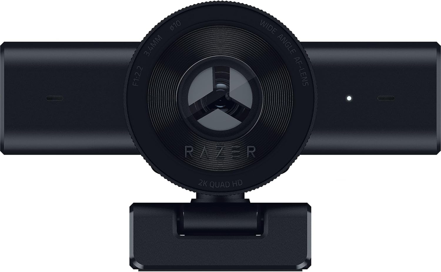 Razer Kiyo V2 X Streaming Webcam: 1440p 60 FPS - Auto Focus - Built-in Microphone - Wide Angle Lense - Integrated Privacy Shutter - Works with OBS, Xsplit, Streamlabs, Discord, Zoom, Teams - Black