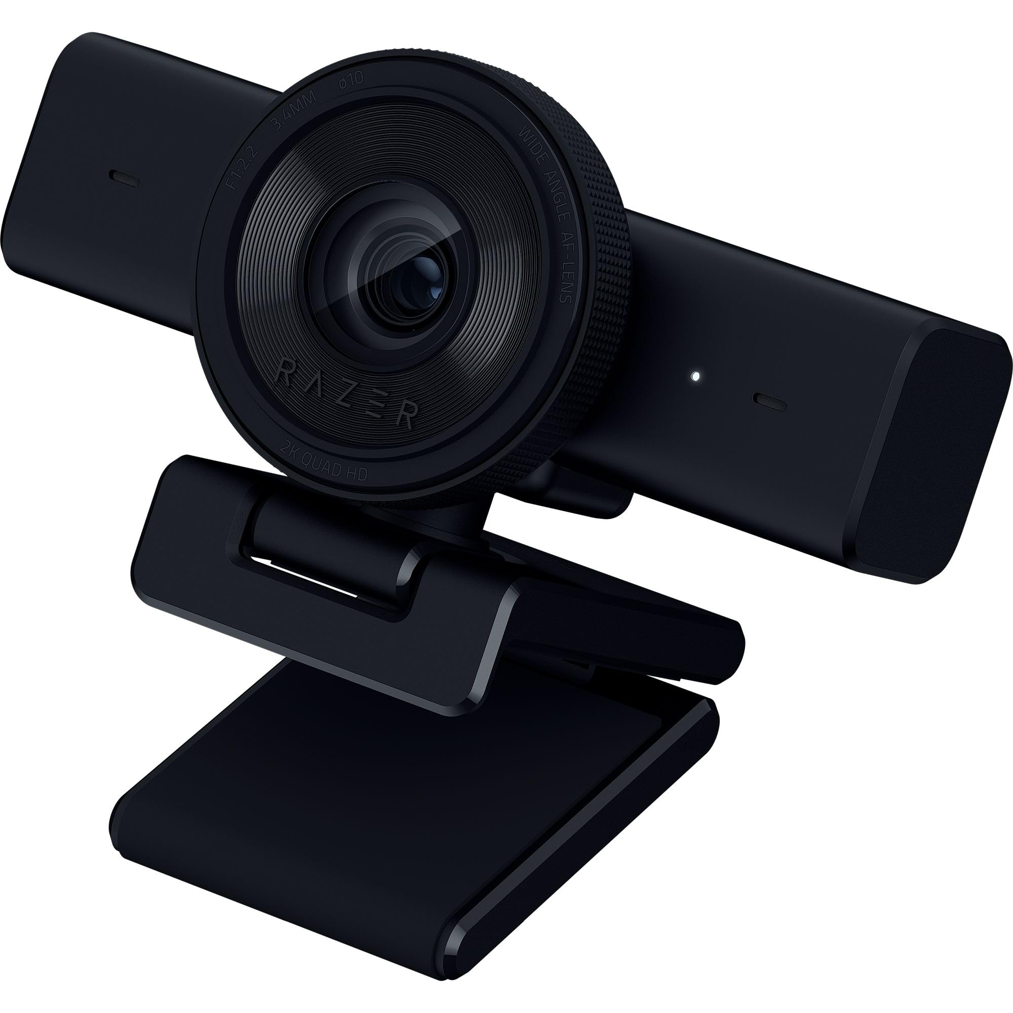 Razer Kiyo V2 X Streaming Webcam: 1440p 60 FPS - Auto Focus - Built-in Microphone - Wide Angle Lense - Integrated Privacy Shutter - Works with OBS, Xsplit, Streamlabs, Discord, Zoom, Teams - Black