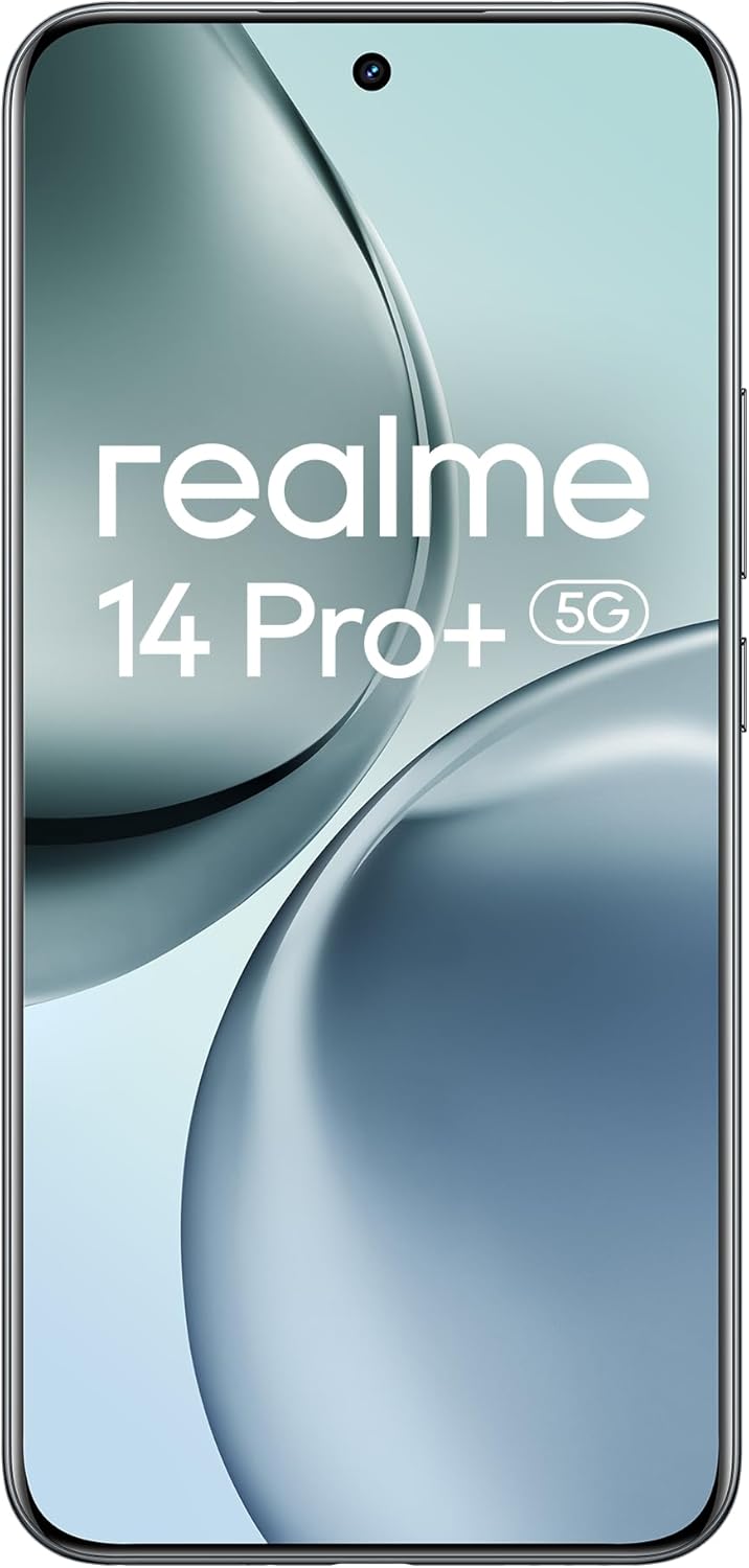 realme 14 Pro+ 5G Smartphone, Grey, Sony OIS Periscopic 3X camera, cold sensitive color changing design, 120Hz display, 18GB(8+10expansion)+256GB, IP69, No adapter 14 Pro+ 8+256GB Gray