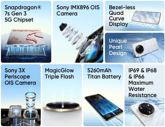 realme 14 Pro+ 5G Smartphone, Grey, Sony OIS Periscopic 3X camera, cold sensitive color changing design, 120Hz display, 18GB(8+10expansion)+256GB, IP69, No adapter 14 Pro+ 8+256GB Gray