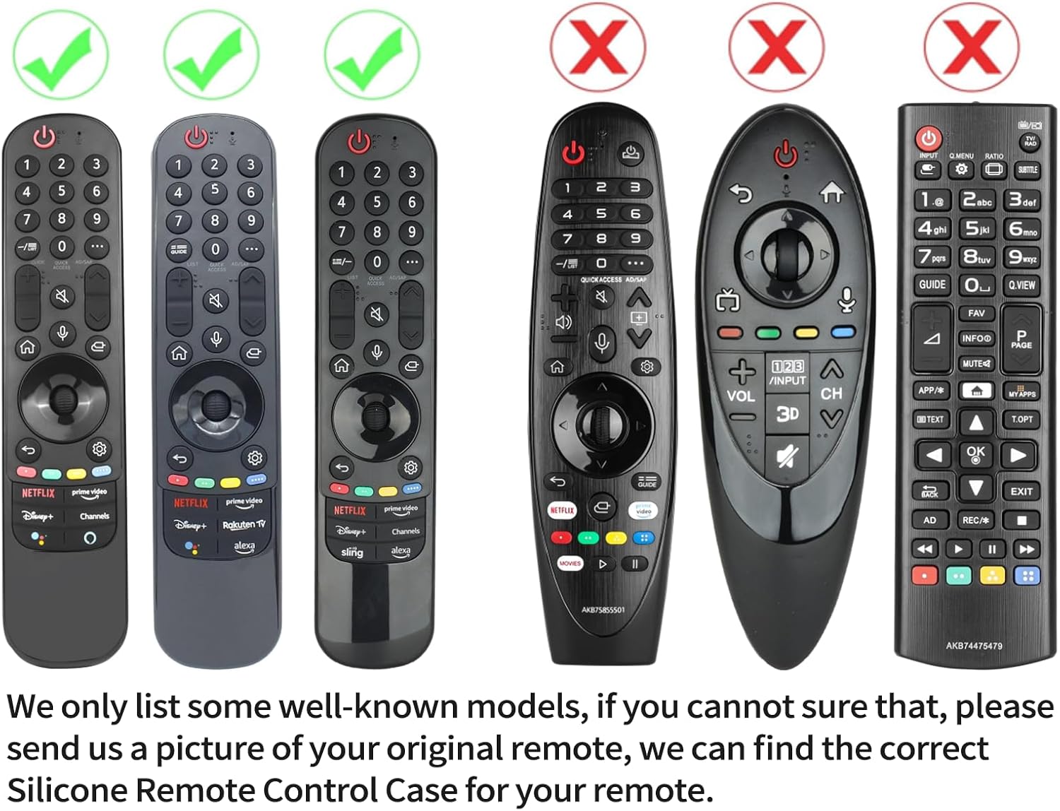 Silicone Remote Control Case Compatible with LG 4K UHD Smart TV Magic AN-MR21GA AN-MR22GA AN-MR22GN AN-MR23GA AN-MR24GA Remote Control Shockproof Protective Cover with Fluorescent Blue and Lanyard