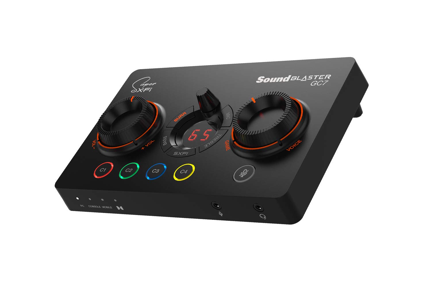 The 7.1 DAC and amp Creative Sound Blaster GC7 for game streaming, BATTLE and Scout Mode, GameVoice Mix, Dolby Audio compatible with PC, PS4/PS5, Nintendo Switch Standard