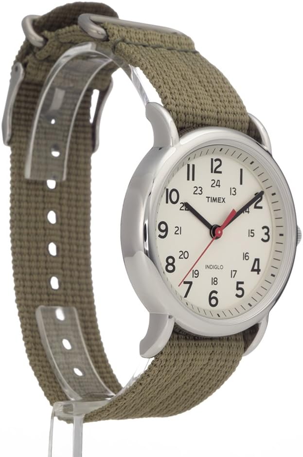Timex Weekender 38 mm Watch Beige/Green