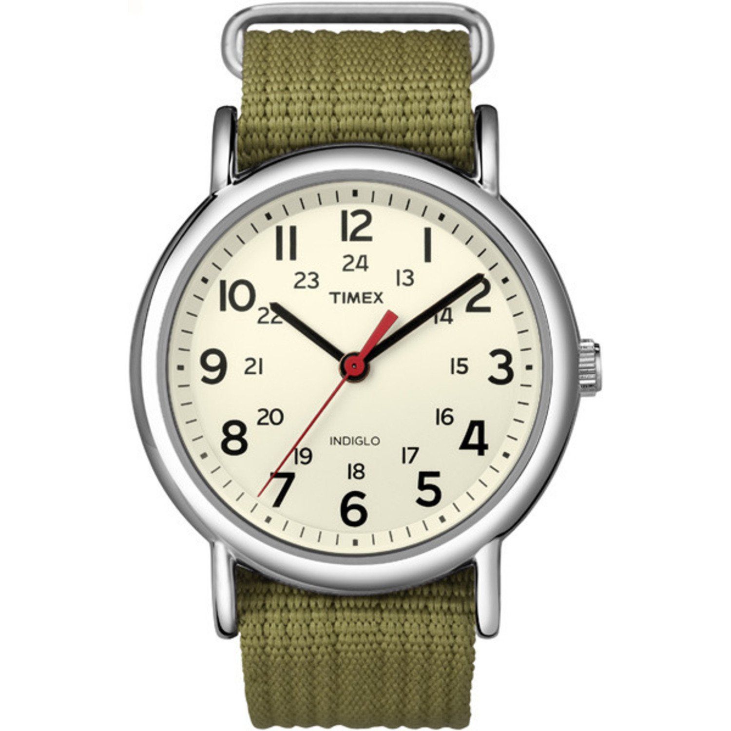 Timex Weekender 38 mm Watch Beige/Green
