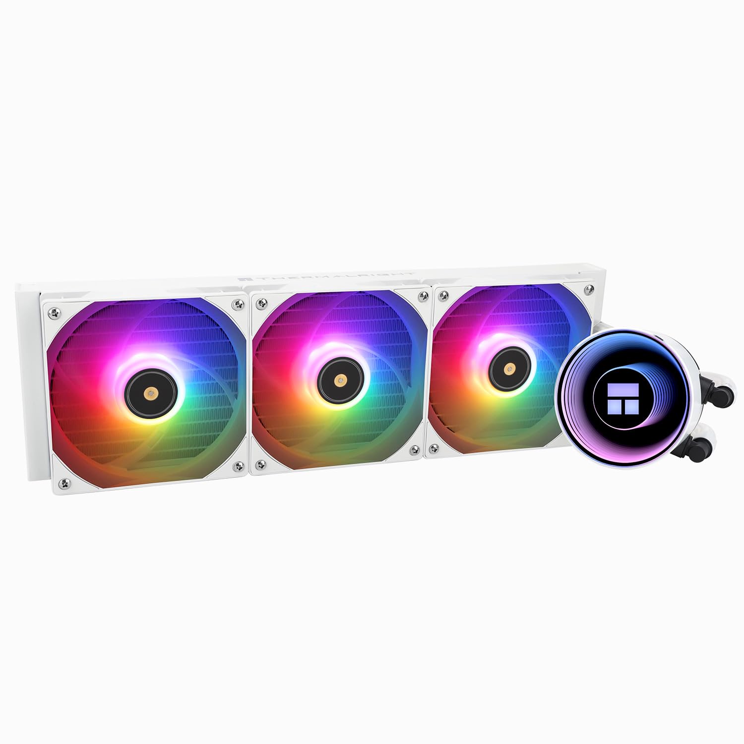 TR Frozen Notte 360 WHITE ARGB Water Processor Cooler,White 360 Processor Cooler Specifications,Dual PWM Fans,S-FDB V2 Bearings,Suitable for AMD/AM4 360MM WHITE-360MM