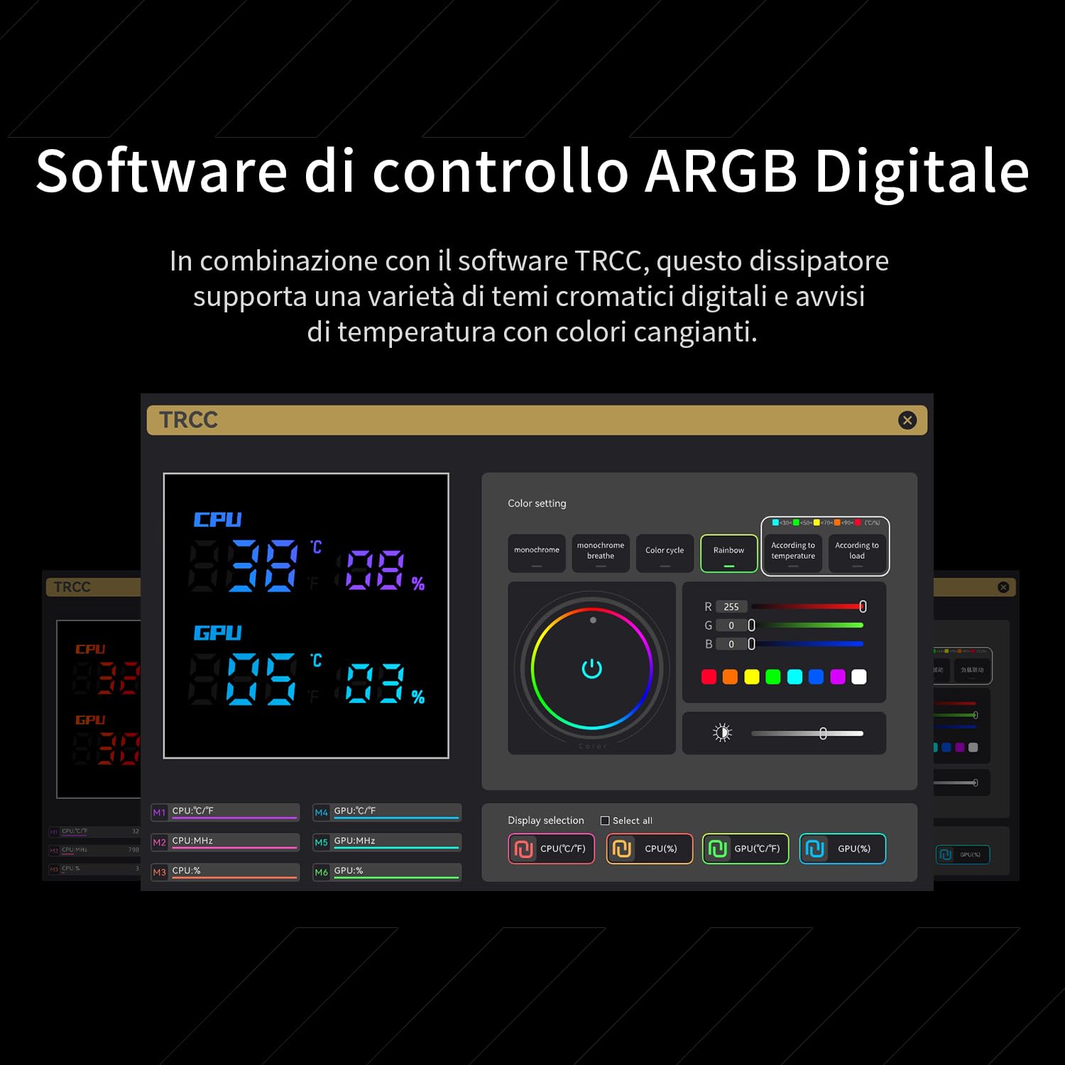 TR Phantom Spirit 120 Digital EVO CPU Cooler, Digital Screen Top Cover, 7×6mm Heat Pipes CPU Air Cooler, Computer Cooling for AM4 / AM5 / Intel Lga1851/1700/1150/1151/1200/2011 PS120 D EVO