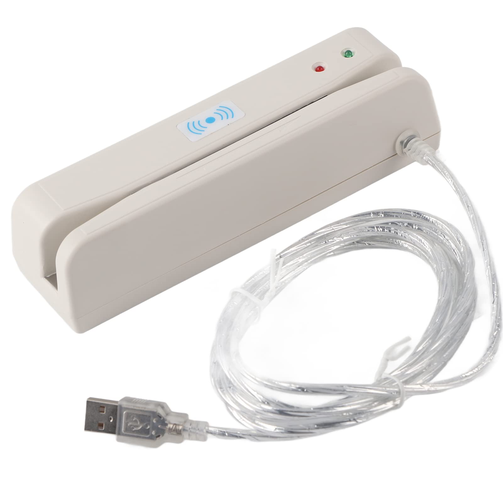 Tyenaza MSR-400 Card Swiper, Lightweight USB Interface 2-Way Swipe Convenient Practical Reader for Banking System