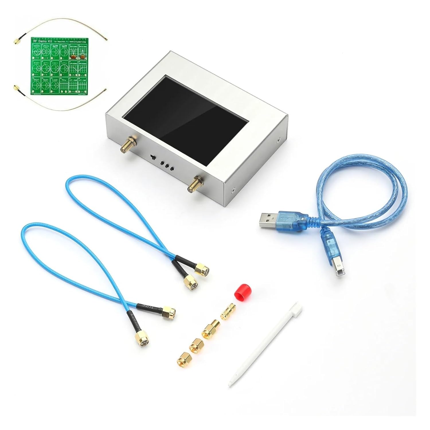 Vector Network Analyzer NanoVNA Vector Network Analyzer V2 Plus4 50KHz-4GHz 4 inch TFT Shortwave HF VHF UHF 70-90dB with 3200mAh Battery