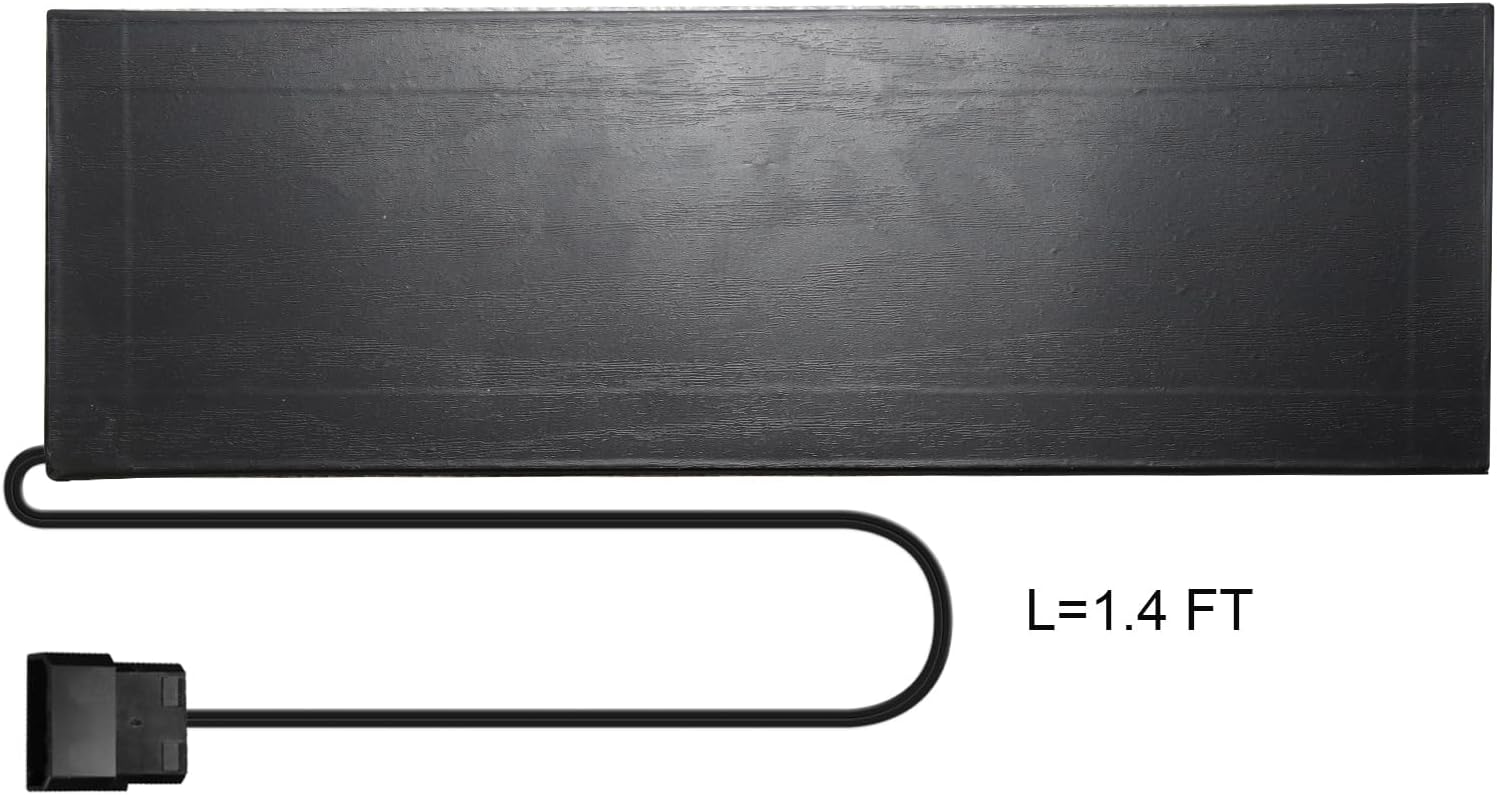 Vetroo Display Board w/LED Lights for Computer PC Case Decor Full HD 2K Multi-Mode Function 9.8" x 3.1" (Vertical, A6) A A6