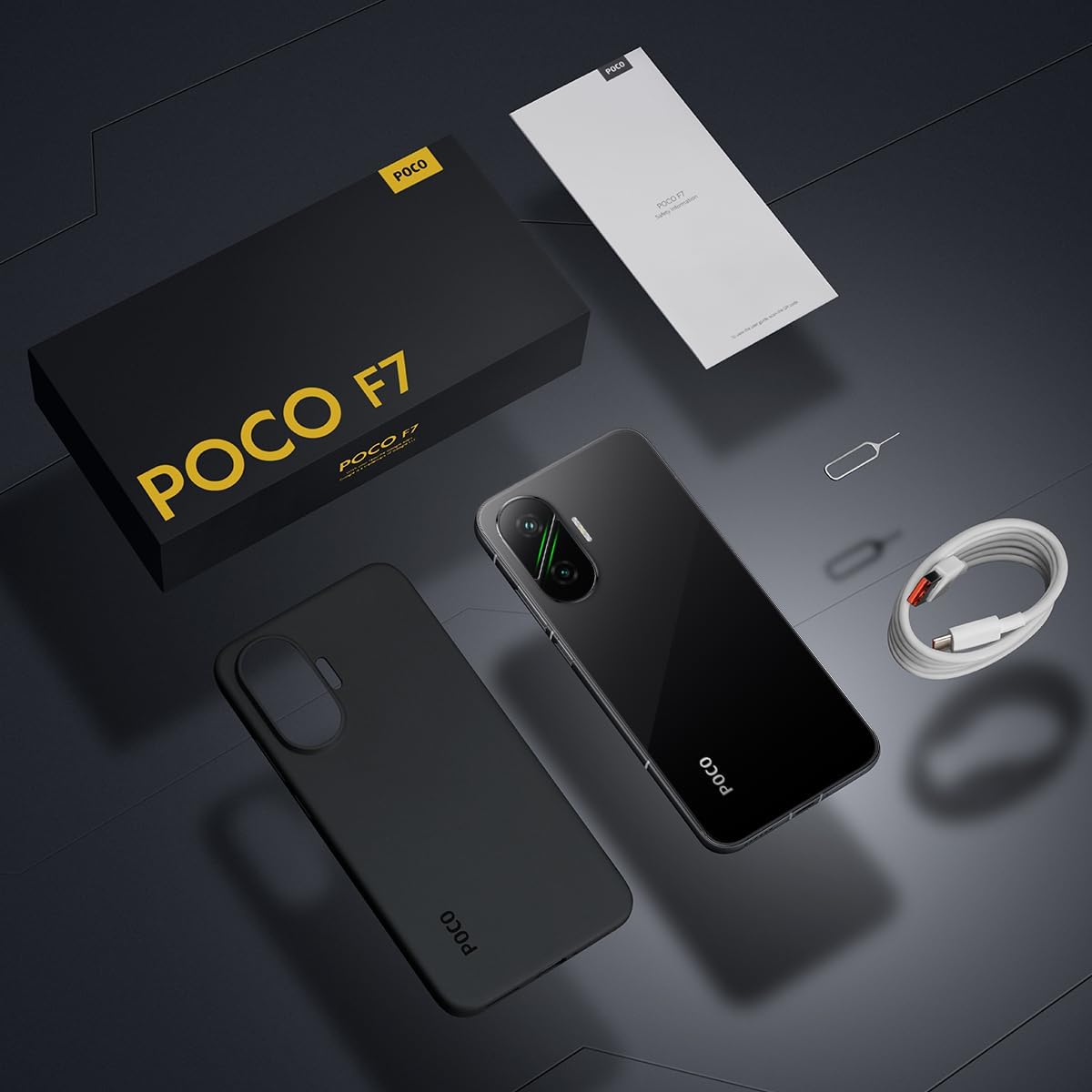 Xiaomi Mobile Phone Poco F7 Dual Sim 12+256GB/12+512GB (black, 12GB+256GB) Black 12GB+256GB