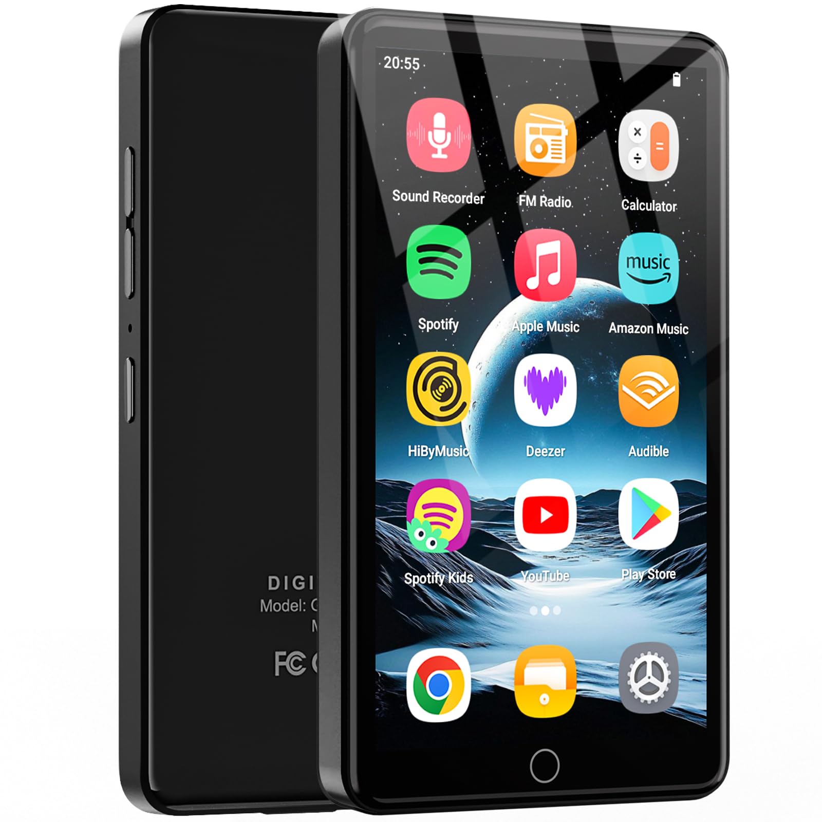 160GB MP3 Player with Bluetooth and WiFi, 4.02" IPS HD Touch Screen MP4 Player with Speakers, Kids Music Player with Android 13 OS, MP4 MP3 Player with Play Store