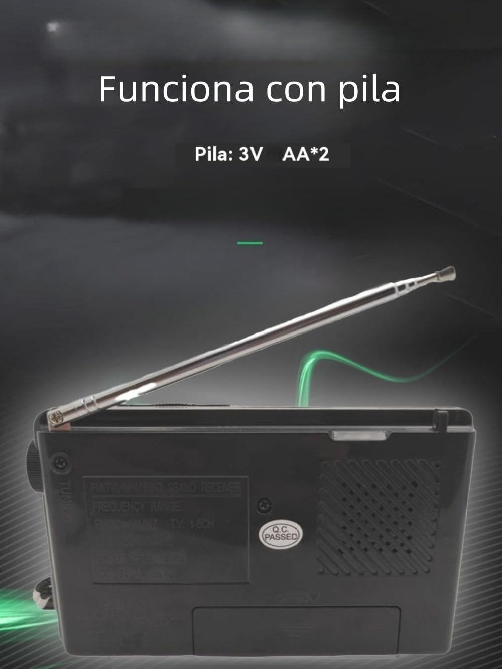 9 Band Portable Transistor Radio FM/AM/SW1~SW7 Battery Powered Portable Bag Loud Speaker Indoor Outdoor